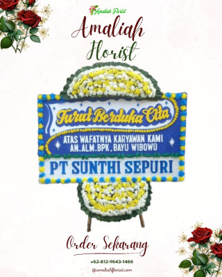 Papan Bunga Duka di Belawang