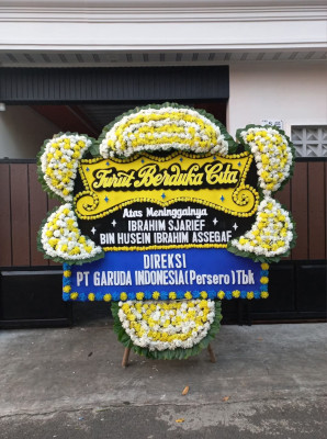 Papan Bunga Duka di Belawang